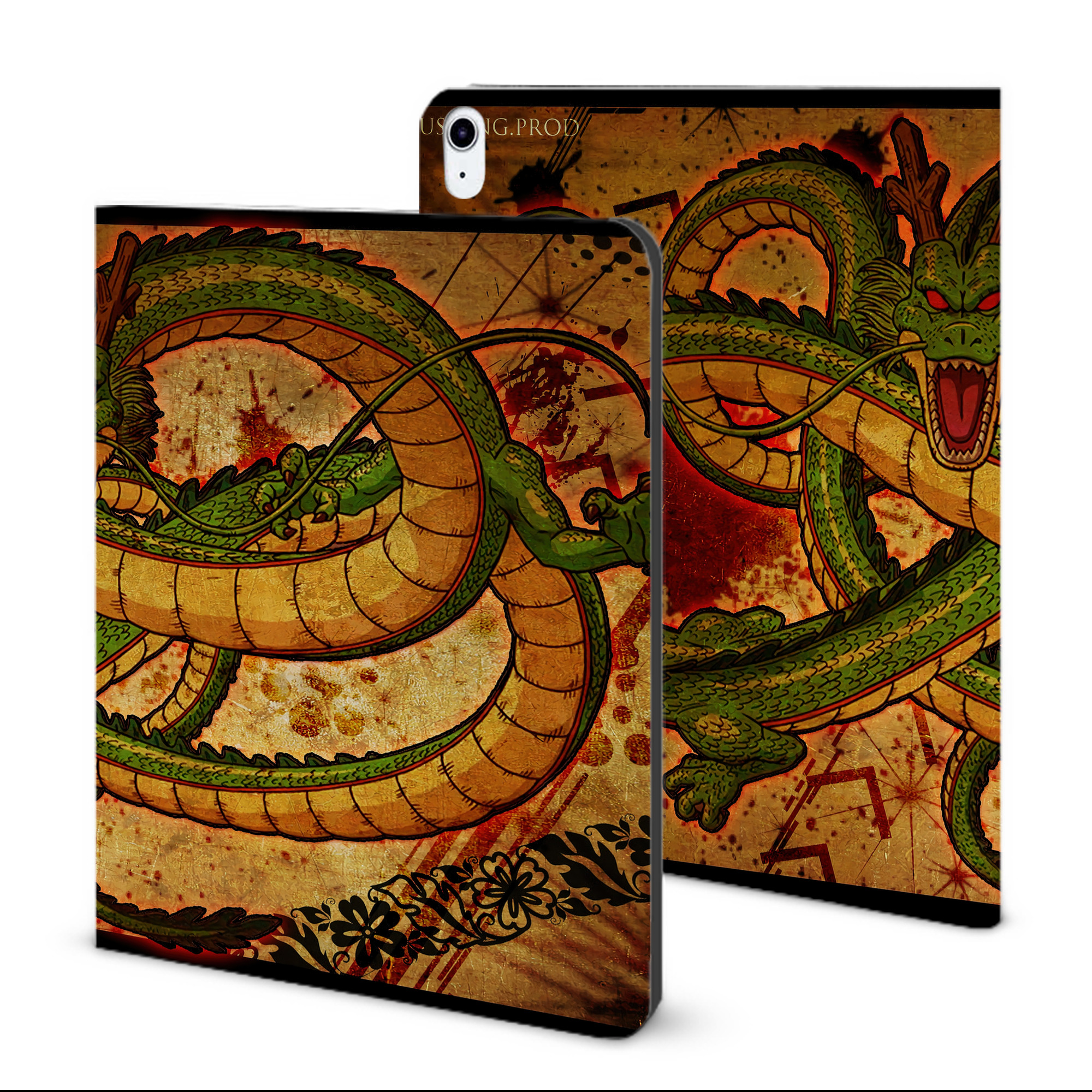 （画像用） ドラゴンボール DRAGON BALL IPad ケース ブック型 PUレザー TPU 耐衝撃 軽量 薄型 ペン収納なし 全面保護 IPad 各モデル対応